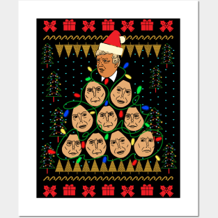 Trump Traslator Ugly Christmas Sweater Posters and Art